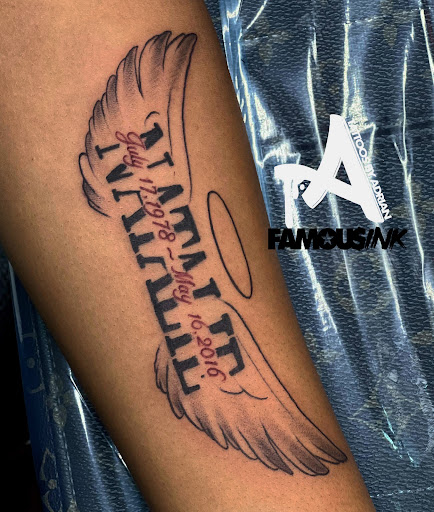 Explore half chest tattoos for men ideas, creative tattoo ideas in Hammond, available at Famous Ink, Inc.