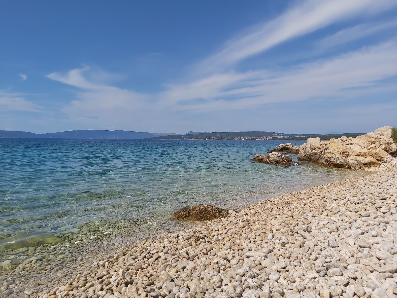 Photo of Dogs beach with light pebble surface