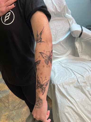 Explore sleeve tattoo ideas female, creative tattoo ideas in Adrian, available at Good Life Tattoo Co.