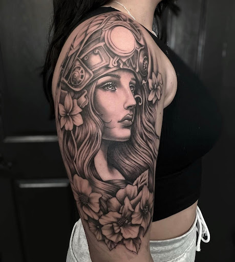 Explore hand tattoo ideas for females, creative tattoo ideas in Spokane, available at Anchored Art Tattoo