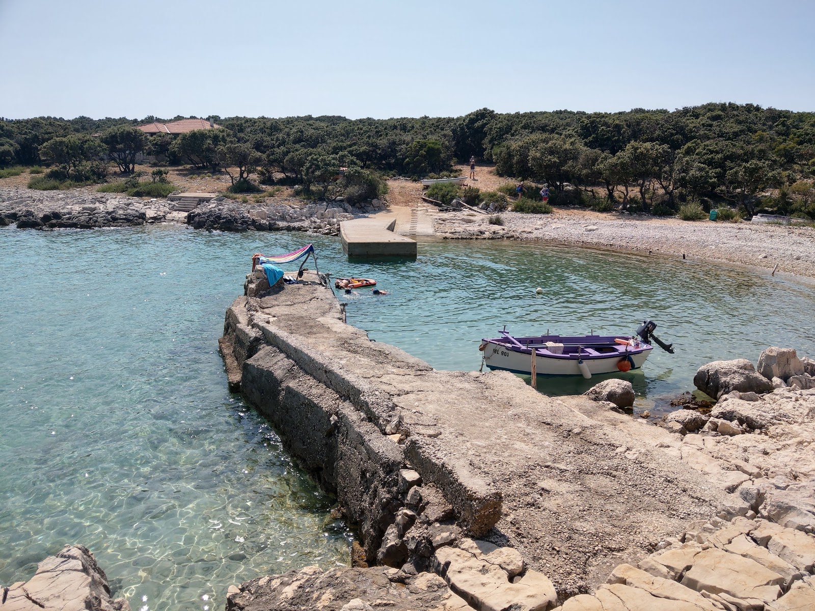 Photo of Meli II beach with light pebble surface