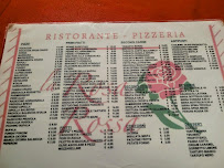Restaurant Ristorante pizzeria La rosa rossa à Rome - menu / carte