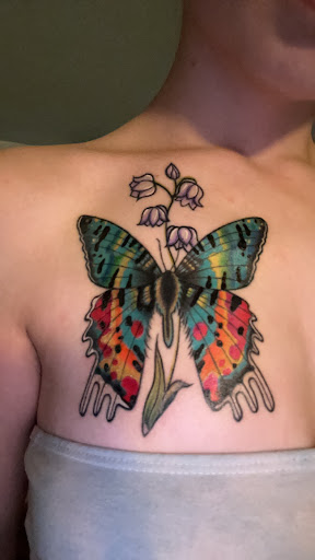 Explore statue tattoo ideas, creative tattoo ideas in Peabody, available at Las Venturas Tattoo