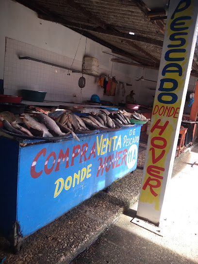 Mercado Público compra y venta de pescado donde hover