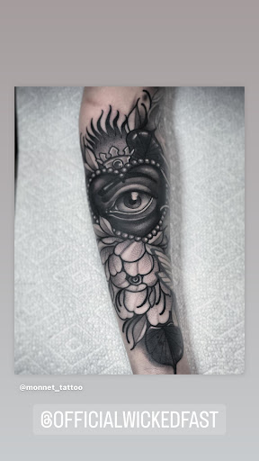 Explore face tattoo ideas, creative tattoo ideas in Cabot, available at ELECTRIC PANTHER TATTOO GALLERY