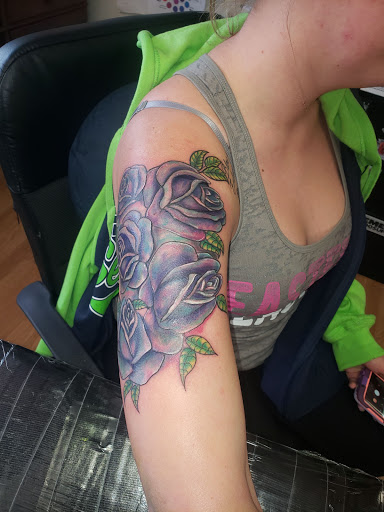 Explore large cover up tattoo ideas female, creative tattoo ideas in Port Angeles, available at Slung Down Body Art