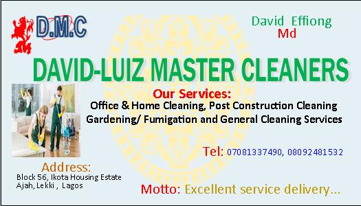 David-luiz Master Cleaners
