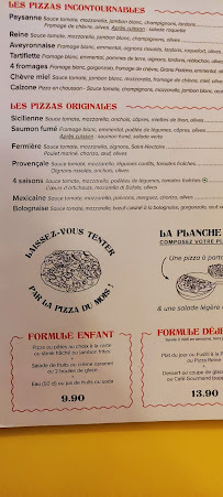 Restaurant Restaurant La Pizza à Le Puy-en-Velay (la carte)