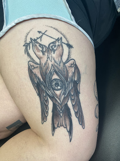 Explore eagle tattoo ideas for men, creative tattoo ideas in Jackson, available at Inkk Culture Tattoo