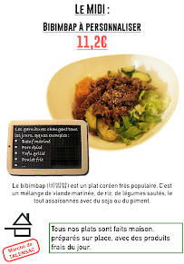 Restaurant coréen Bibimbox à Nantes (la carte)