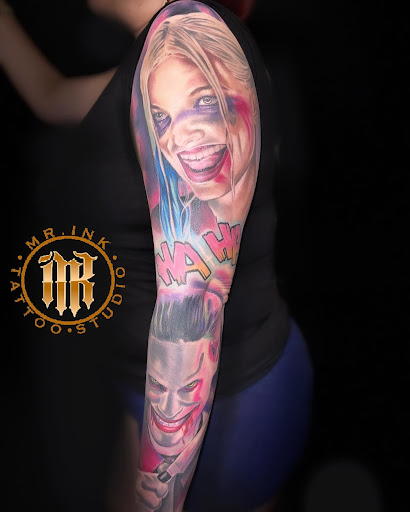 Explore smiley face tattoo ideas, creative tattoo ideas in Pine Brook, available at Mr Ink Tattoo Studio