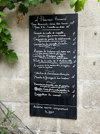 Carte du Restaurant l'Heureux Hazard à Grignan