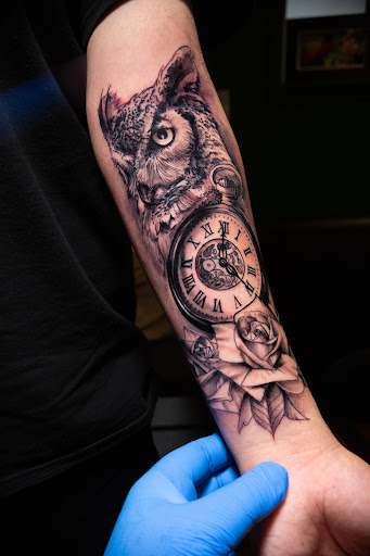 Explore matthew tattoo ideas, creative tattoo ideas in Seaside, available at Sacred 8 Studios