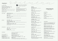 Carte du Restaurant Amafolia - Brasserie Méditerranéenne Balma à Balma