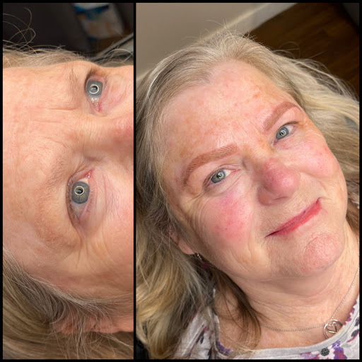 Explore roses tattoo ideas, creative tattoo ideas in Peoria Heights, available at BeautiFULL Brows By Jen Microblading - Permanent Makeup Wild Honey Beauty Studio