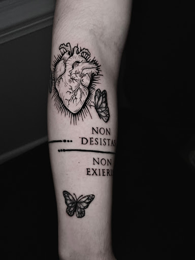 Explore collar tattoo ideas, creative tattoo ideas in Raleigh, available at Che Ink