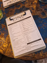 Menu / carte de Zine Coffee - Torréfaction Urbaine à Metz