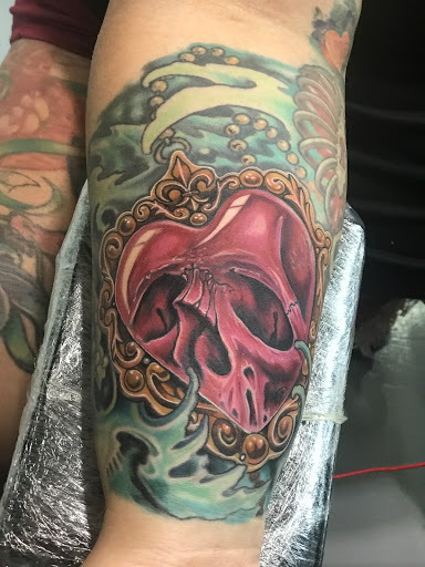 Explore good neck tattoo ideas, creative tattoo ideas in Palestine, available at Blood lines Tattoo Studio