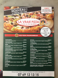 Carte du Le refuge gourmand Pizza à Clermont-Ferrand