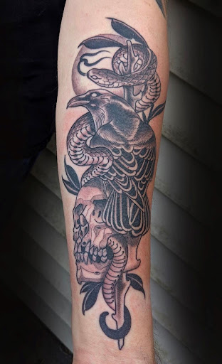 Explore shoulder chest tattoo ideas, creative tattoo ideas in Lynnwood, available at Highmark Tattoo