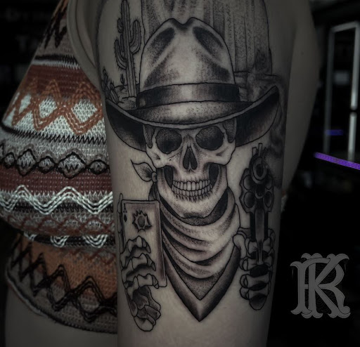 Explore gym tattoo ideas, creative tattoo ideas in Modesto, available at Dying Art Tattoo