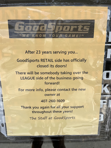 Sporting Goods Store «Good Sports», reviews and photos, 124 Robin Rd, Altamonte Springs, FL 32701, USA