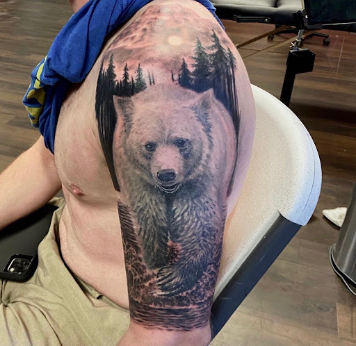 Explore cute face tattoo ideas, creative tattoo ideas in Georgetown, available at Iron Rite Tattoo South