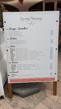 Pizzeria La mia Toscana à Saint-Jean-de-Luz (le menu)