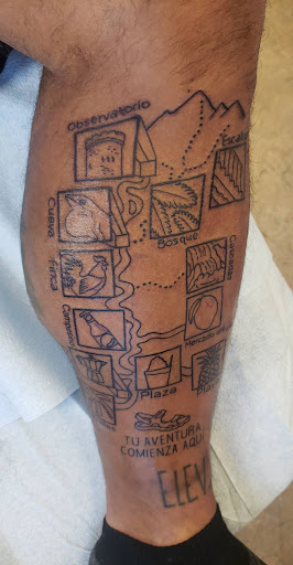 Explore knee cap tattoo ideas for men, creative tattoo ideas in Virginia Beach, available at Studio Evolve