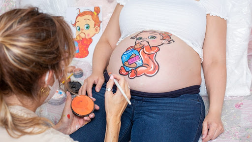 Pinta tu tripita-Belly Painting,Baby Shower en Madrid.