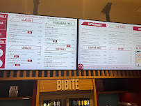 Menu / carte de La Piadineria à Rome
