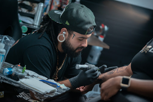 Explore tattoo ideas for last name, creative tattoo ideas in Corona, available at Crop Circles Tattoo Studio