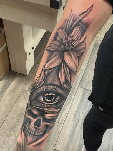 Find robotic tattoo ideas for your next unique tattoo in Laredo at Tinta Sagrada Tattoos & Supplies