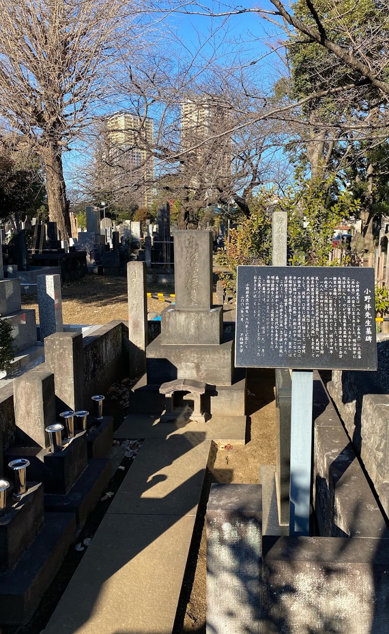 小野梓先生の墓
