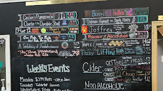 Brewing tanks in a taproom