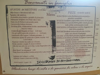 Menu du Alba Chiara à Pisticci