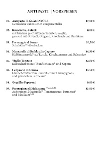 IL GLADIATORE Kirchheim (HD) à Heidelberg menu