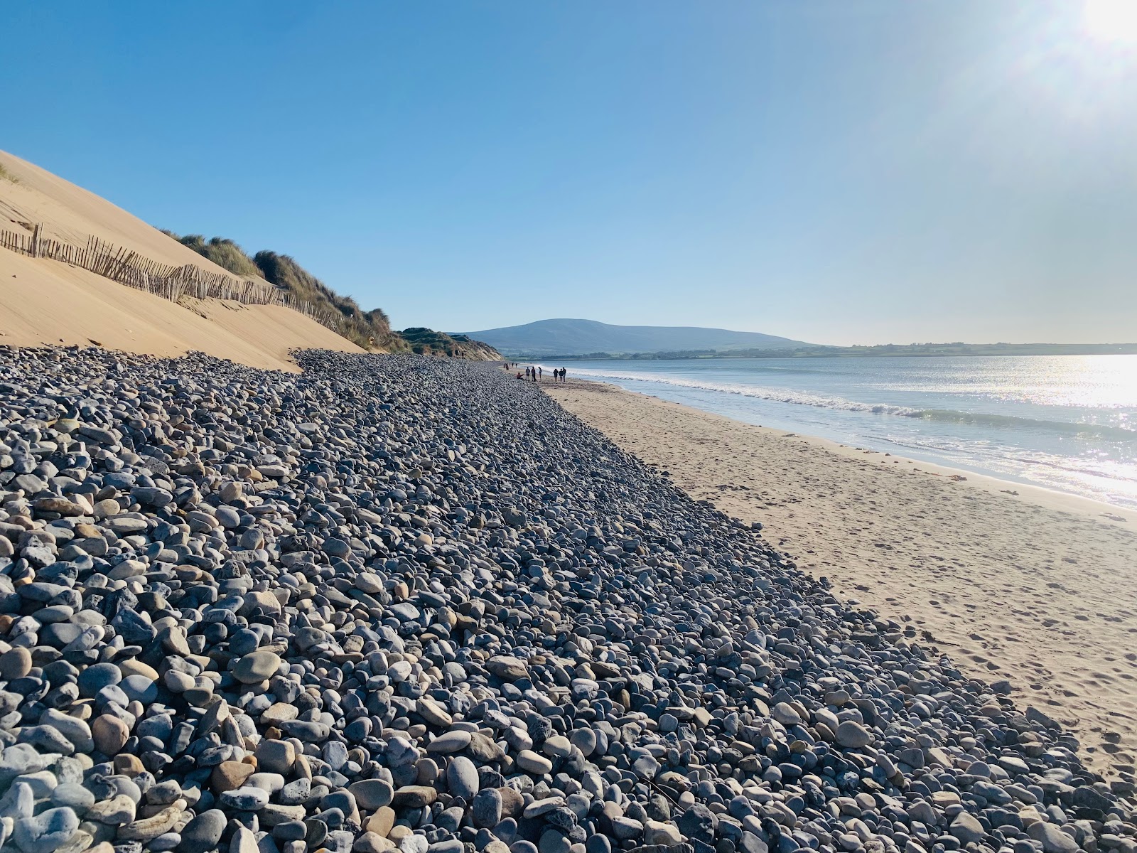 Photo de Strandhill Beach avec rivage droit, long