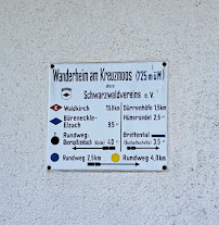 Menu / carte de Wanderheim am Kreuzmoos à Freiamt