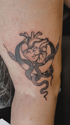 Explore tengen uzui tattoo ideas, creative tattoo ideas in La Crosse, available at Nickel & Brass Tattoo Collective