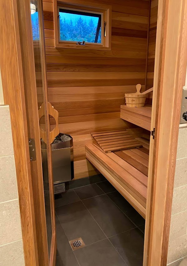 indoor home sauna