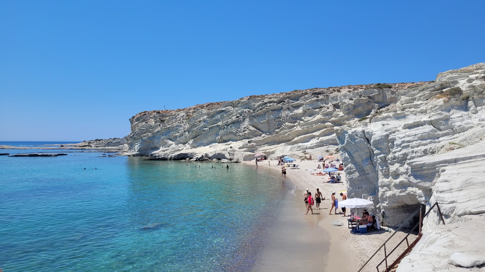 Foto von Delikli Bay mit weißer sand Oberfläche
