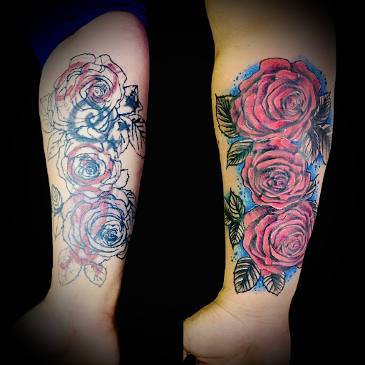 Explore medical alert tattoo ideas, creative tattoo ideas in Newfield, available at Parabellum Tattoo Studio