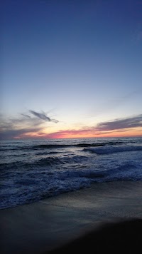 つがる漁港 日本海の防波堤