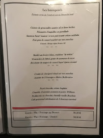 Carte du La table de MarYann - Restaurant La Rivière à Basse-Goulaine