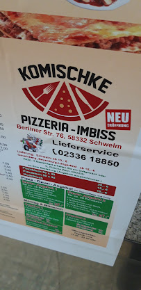 Restauration rapide Pizzeria-Imbiss Komischke à Schwelm - menu / carte