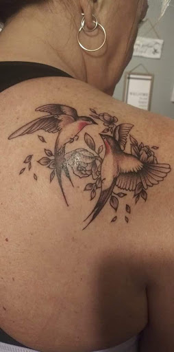 Explore vegeta and bulma tattoo ideas, creative tattoo ideas in Calhoun, available at Velvet Panther Tattoo and Piercing