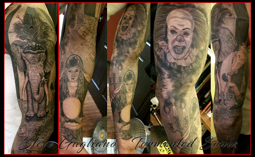 Explore golf ball tattoos ideas, creative tattoo ideas in East Northport, available at Tormented Souls