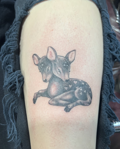 Explore skyline tattoo ideas, creative tattoo ideas in Mentor, available at Ammonite Tattoo LLC