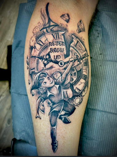 Explore ninja tattoo ideas, creative tattoo ideas in Rehoboth Beach, available at Homeward Tattoo and Body Piercing